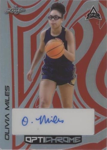 その他 2023 leaf Trinity Olivia Miles Auto 2023 Leaf Trinity - Gold #PA-OM1 Olivia Miles Rookie Patch Auto 6