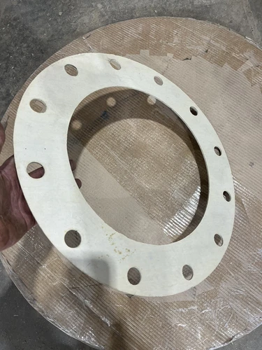 (Lot of 4) Ring Aramid Flange Gasket for 12" Pipe, 1/8"T Flange Weld Pipe Holes