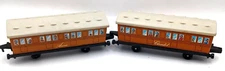 2 Thomas the Train Annie & Clarabel Ertl 1987 Plastic Passenger Coach M2