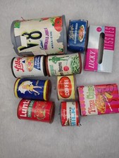 FOOD It's FOOD Vintage 1970'S Supermarket Grocery Play Food Cans  Boxes