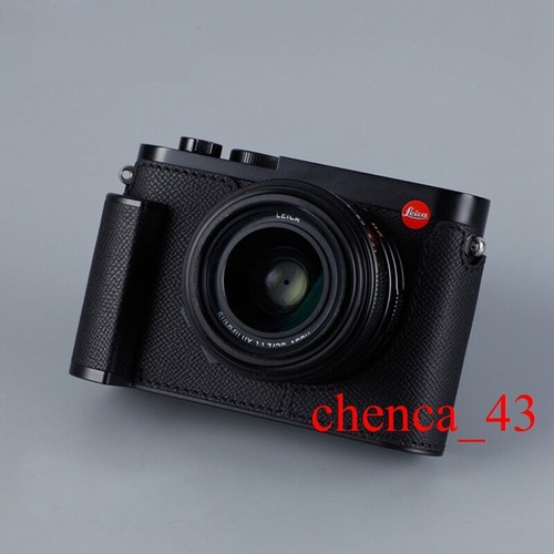 Handmade Half Case for Leica Q3 Leather Metal Insert Camera Retro Cover Milicase - Picture 25 of 46