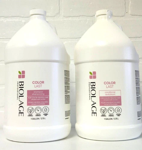 (2 Gallon Set) Biolage Color Last Shampoo and Conditioner Gallon Duo, 3.75L