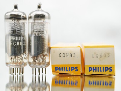 2x Philips ECH83 6DS8  Röhren Tube Neu NEW in Box