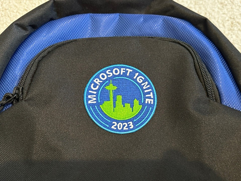 Black Microsoft Ignite 2023 Backpack eBay