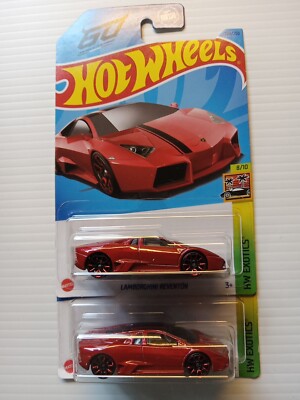 2023hotwheels  Lamborghini Reventon  red  Lot of 2