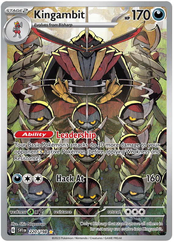 Kingambit - Scarlet & Violet - SVIen Pokémon card 220/198