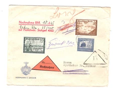 Germany   cover  from   Hermann   Sieger   stamp  dealer