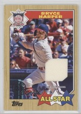 2022 Series 2 1987 Topps Baseball All-Star Relics Bryce Harper #87ASR-BH sq1