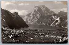 Ebensee Austria RPPC Traunstein Lake View Real Photo Postcard c.1950s Cosy Verla