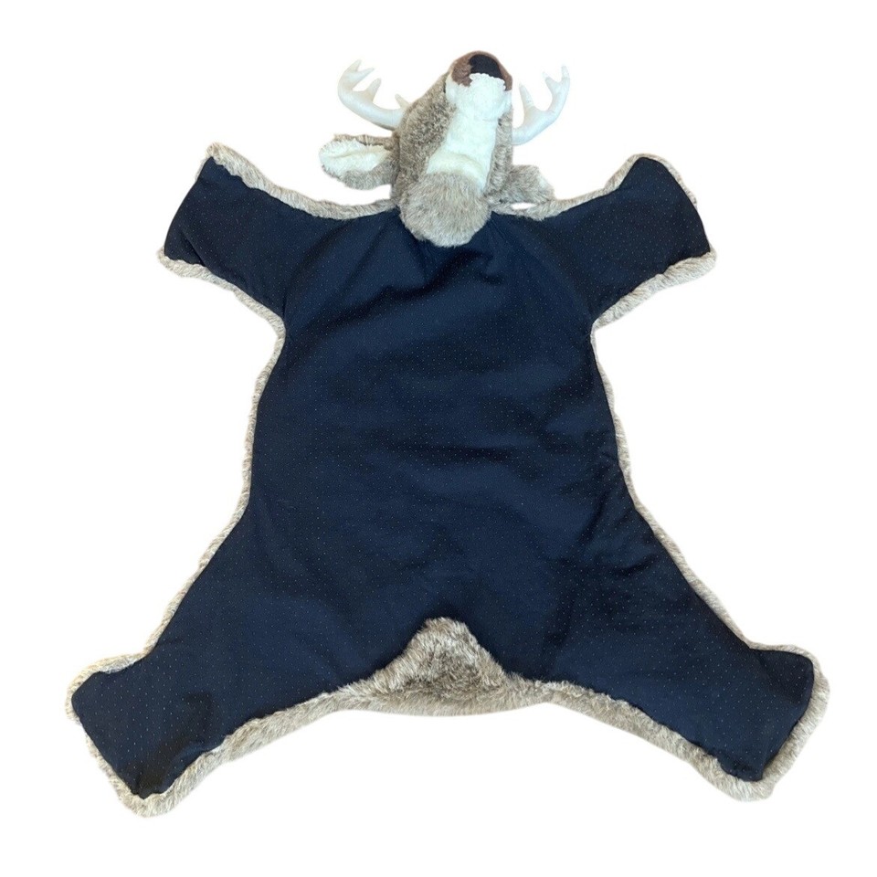 Plush Deer Antler Rug Blanket Stuffed Animal Head Soft Cozy Home Decor ...