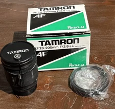 Tamron Aspherical Lens AF 28-200mm F/3.8-5.6 for Pentax-AF Original Box Japan