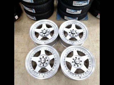 WORK CR01 15インチ　タイヤ込み４本 WORK MEISTER CR01 Wheels Rims 15in 6.5J +39 4x100 MX-5 (NA/NB