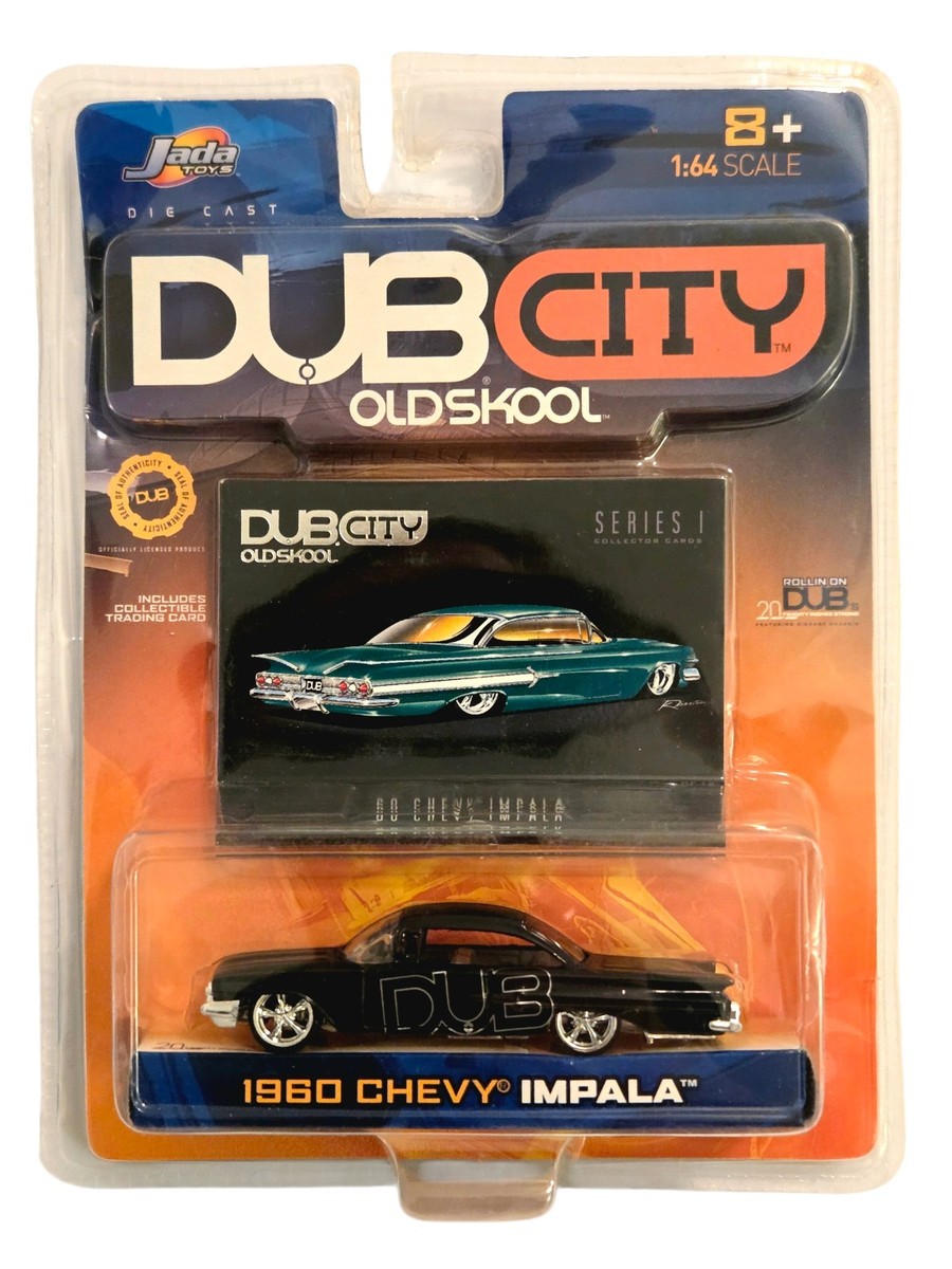 Jada Toys Dub City DieCast 1960 Chevy Impala Black DUB Logo 1:64