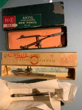 keuffel esser bow pencils & unidentified item *READ*