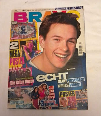 Magazin Zeitschrift BRAVO Nr. 47 November 1998 mit Poster