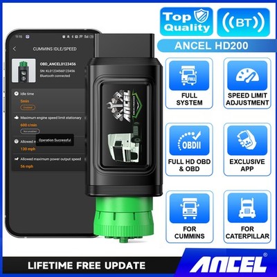 ANCEL HD200 Fit For Caterpillar All System Heavy Duty Truck Diagnostic Tool