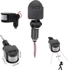 Outdoor PIR DC 12V Automatic Infrared PIR Motion Sensor Switch for LED Flood Lig