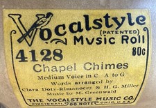 Vocal style Player Piano Roll 4128 Chapel Chimes