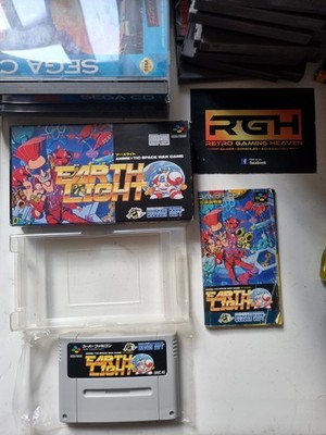 EARTH LIGHT SUPER FAMICOM JAP SUPER NINTENDO SNES SPIEL KOMPLETT SPEICHERT SEHR GUT