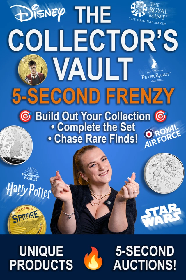 From Hogwarts to History: 750 Coins Auctioned Live. Bids From Just £2!!!