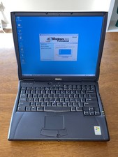 Dell Latitude C610 Retro Windows 2000 Laptop w/120gb SSD, batt, chrg.  1G11 