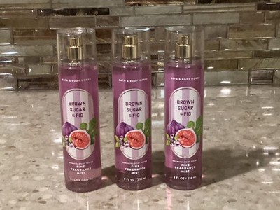 NEW Bath & Body Works Lot x 3 ~BROWN SUGAR & FIG ~ Fine Fragrance Mists 8 oz