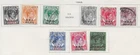 9 Straits Settlements Stamps from Quality Old Antique Album 1945