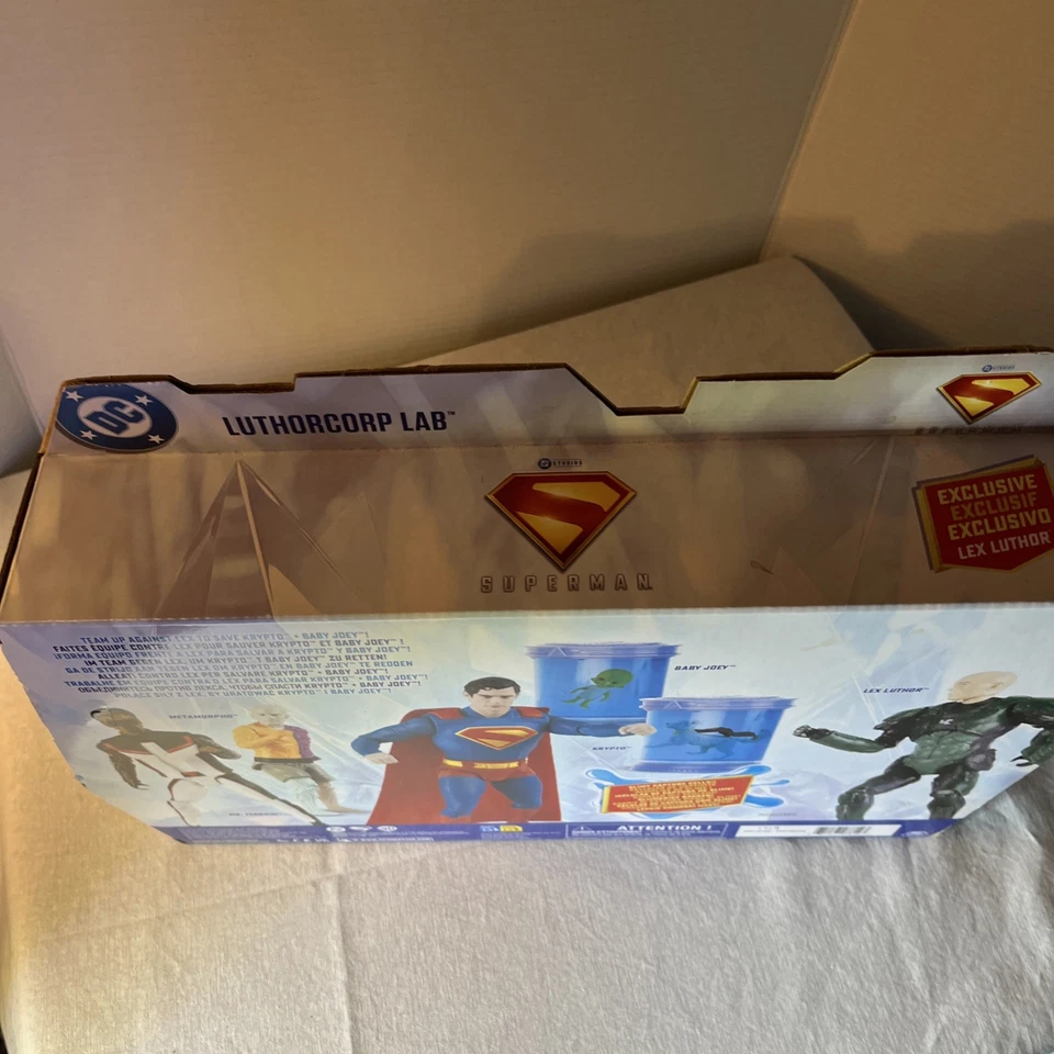 超人 LuthorCorp Lab 6 人数套装目标独家全新未拆封 — 第 3/4 张图片
