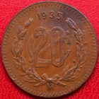 Photo of a 1935 Mexico 20 Centavos Silver from an eBay listing that sold on Jul 11, 2026