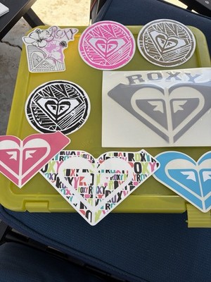 Vintage Roxy Sticker Surf Culture 90's Lot  Of 8.