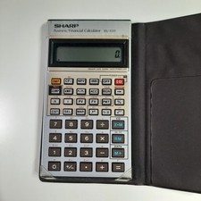 Sharp EL-533 Business Financial Calculator with Case Vintage TESTED WORKING