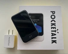 Sourcenext POCKETALK S PTSGK Black Portable AI Translator Device 74 Languages JP