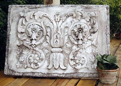 Ancient Roman Scrolls Tanzarian Decorative Wall Sculpture relief plaque 34''