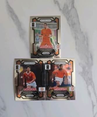 Panini Monopoly Prizm FIFA World Cup Netherlands Legends Konvolut 3 Karten