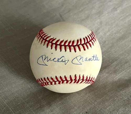 Mickey Mantle HOF Signed Autographed American League Baseball Ball - No COA