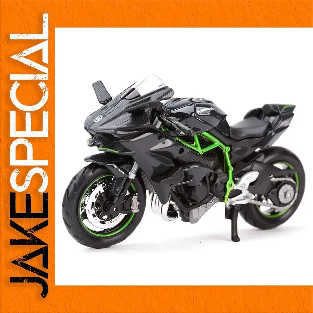 Modèle Réduit Moto Kawasaki H2R Alliage 1:9 - Simulation Détailée Jouet Décor Passionné