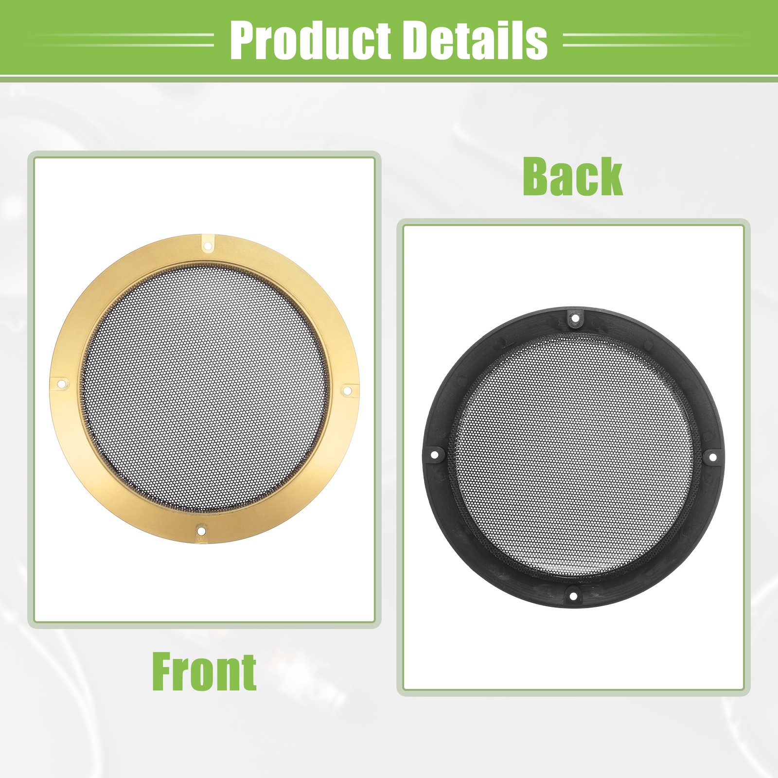 4 Set 4" 6.5" Car Speaker Grille Subwoofer Protection Screw Gold