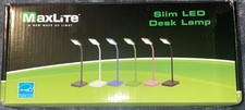 MaxLite Slim LED Desk Lamp with USB Charging Port, Green Desk Lamp New open box