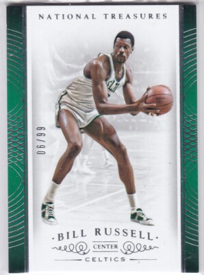 2014-15 National Treasures Bill Russell 6/99 Jersey Number 1/1