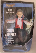 Spirit Halloween Child Vampire Halloween Costume Child Size Large 11-13