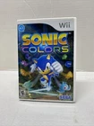 SONIC COLORS Nintendo Wii (2006) Complete -CIB - Tested