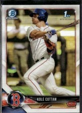 2018 Bowman Draft #BDC-69 Kole Cottam Chrome Refractors