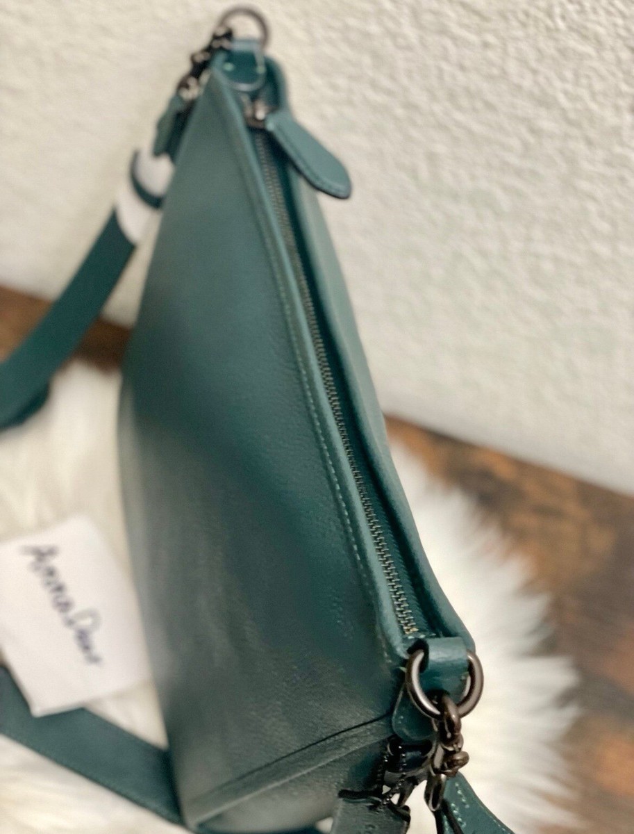 コーチカバン Coach Dufflette Crossbody Bag in Forest Green Leather NEW C8482 | eBay