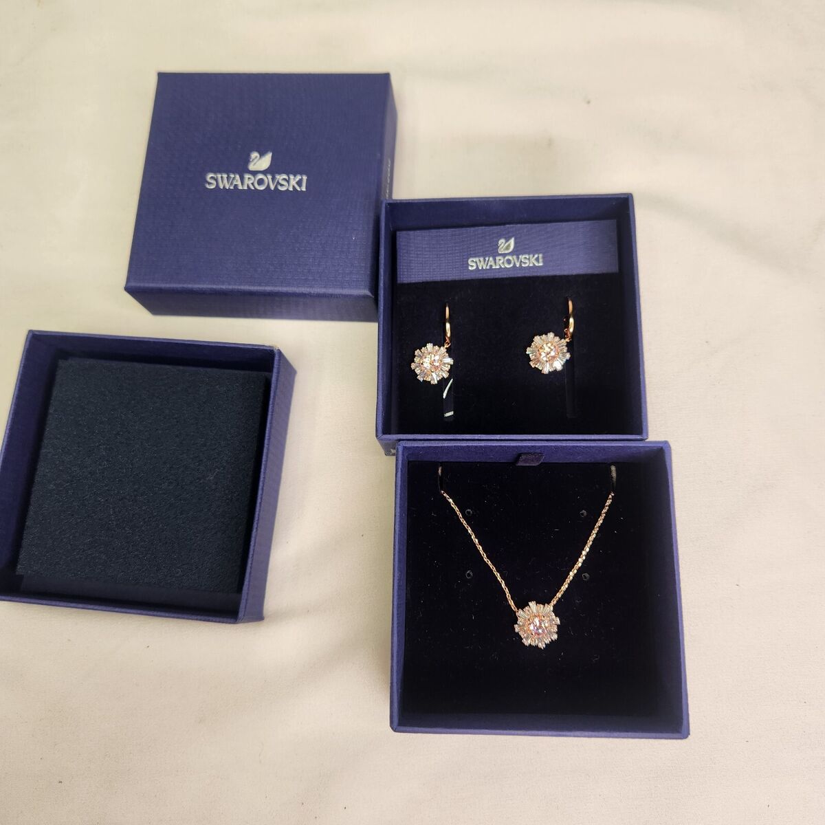 Authentic SWAROVSKI Jewelry Set Necklace and Earrings | eBay Authentic SWAROVSKI Jewelry Set Necklace and Earrings | eBay