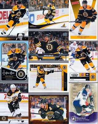   Huge 30 + different DAVID KREJCI cards lot 2010 - 2021 all Bruins