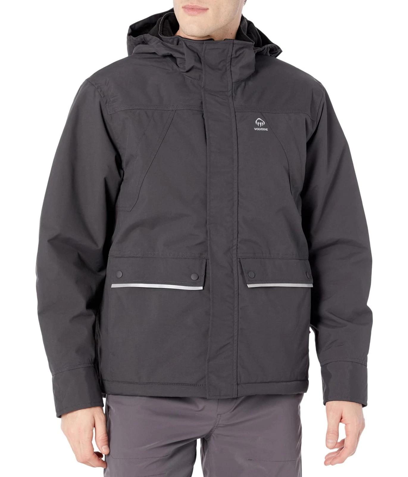 Wolverine Men's Auger Waterproof Insulated Jacket, Black, X-Large