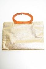 vintage 60s purse metallic gold envelope clutch evening bag mod cocktail