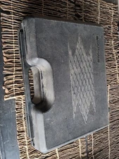 Vintage Large Doskocil Gun Guard Hard Sided Cross Pattern Case - Black