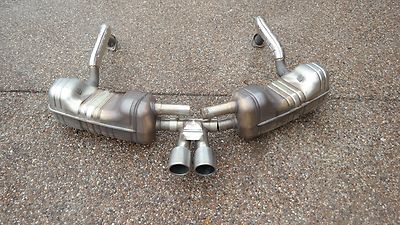 PORSCHE OEM, FACTORY ORIGINAL EQUIPMENT 981 CAYMAN S EXHAUST SYSTEM