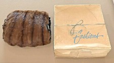 ANTIQUE VINTAGE SEARS LADIES FUR HAND MUFFS HAND MUFF HANDMUFF HANDMUFFS